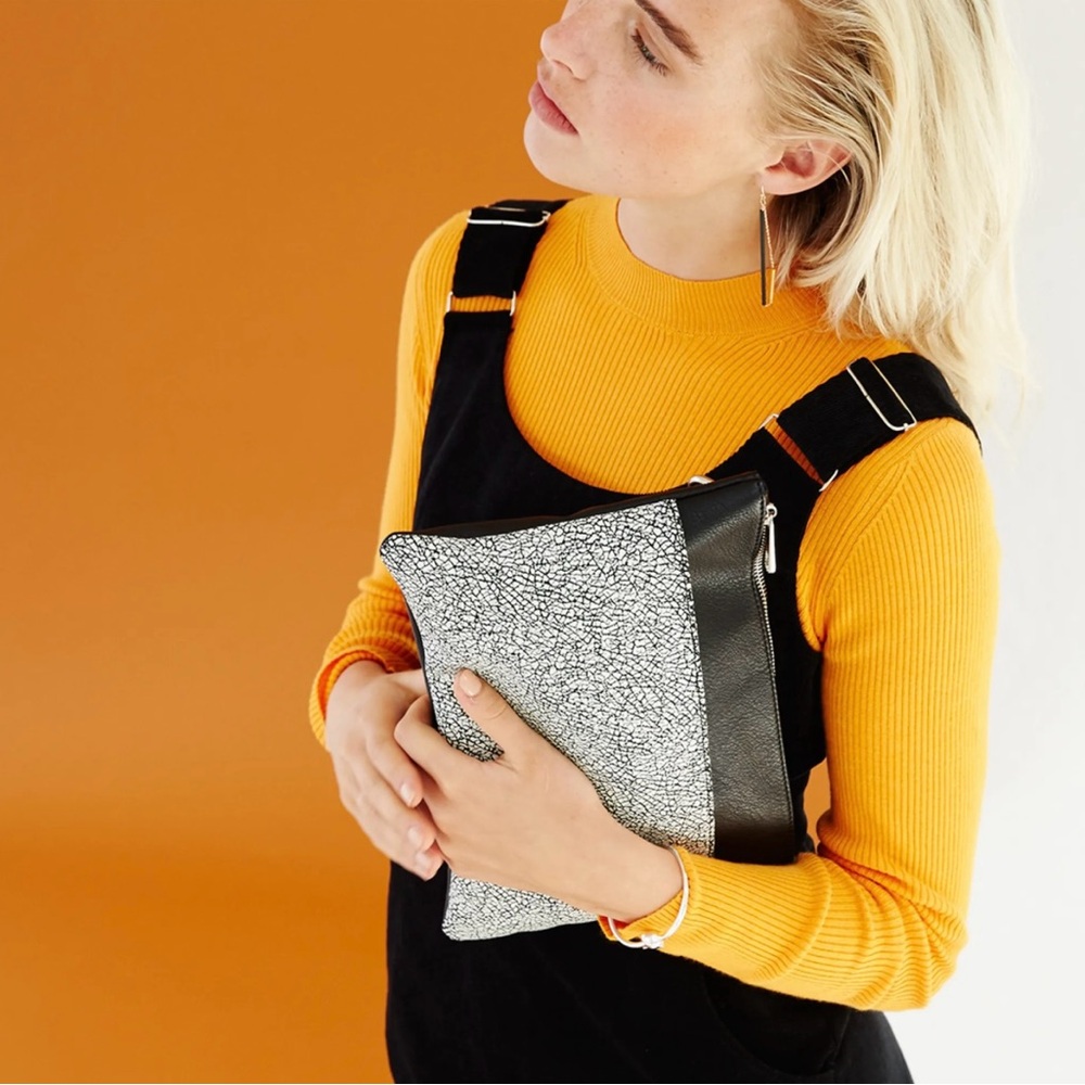 Oliver Bonas Amii Crackle Cross Body Bag